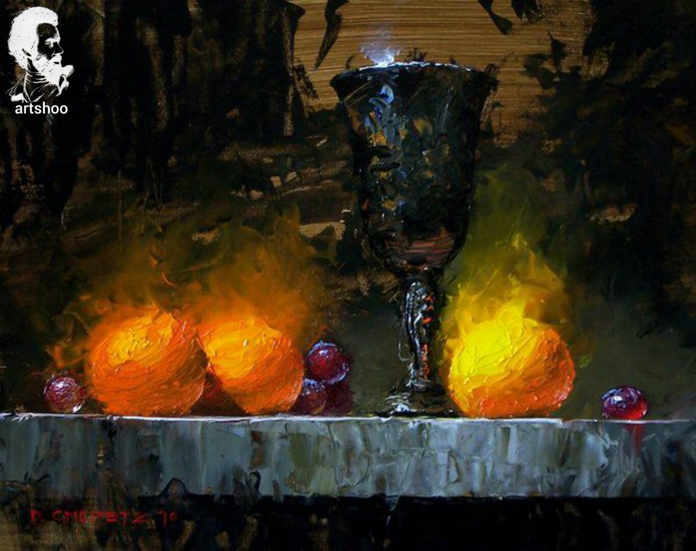 آموزش نقاشی رنگ روغن